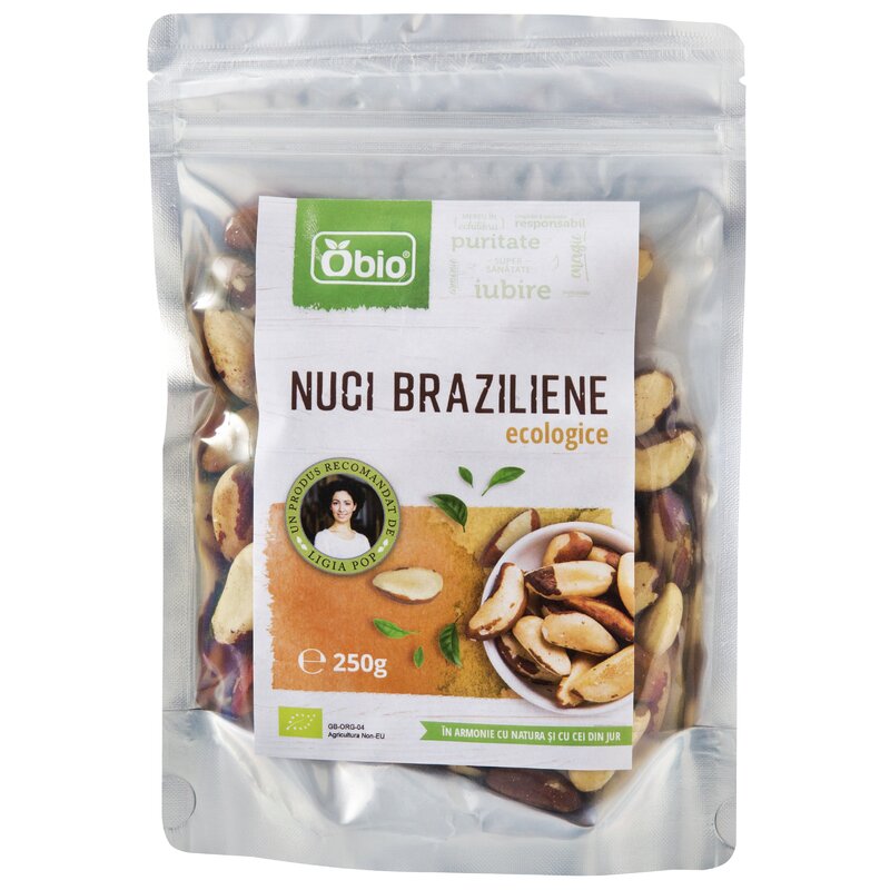 Nuci braziliene crude bio 250g Obio