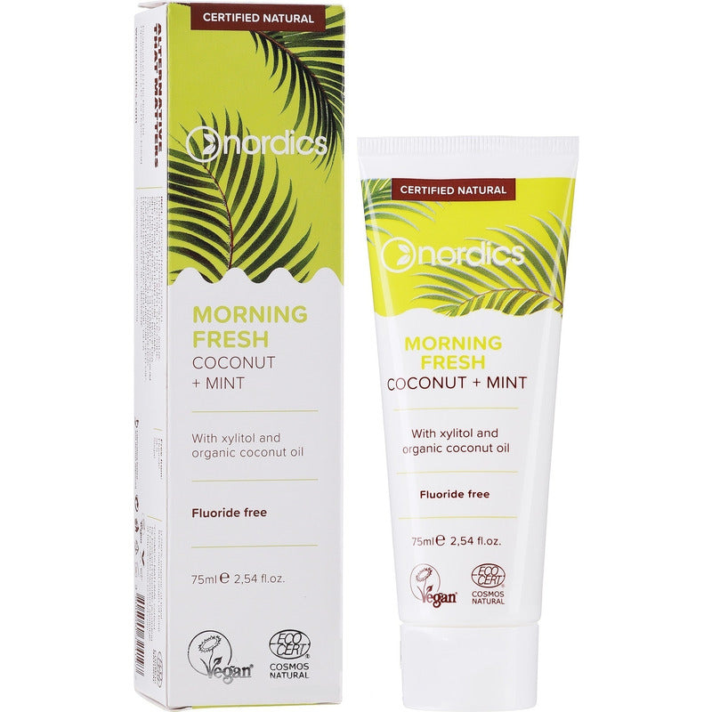 Pasta de dinti Morning Fresh cu cocos si menta bio 75ml Nordics