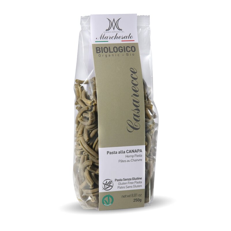 Paste casarecce cu canepa bio fara gluten 250g Marchesato