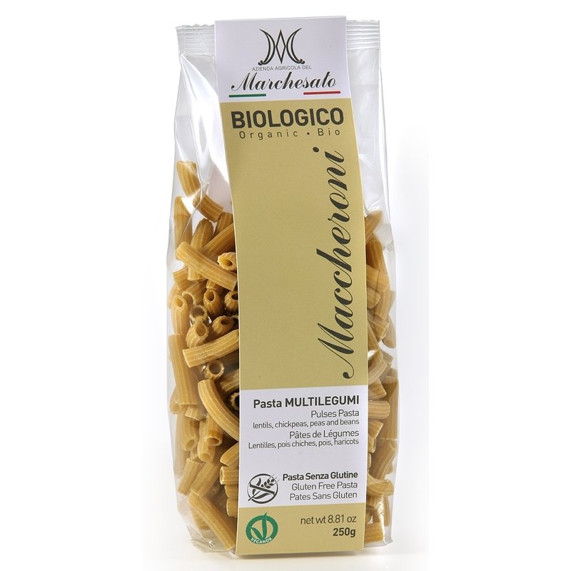 Paste maccheroni cu legume bio fara gluten 250g Marchesato