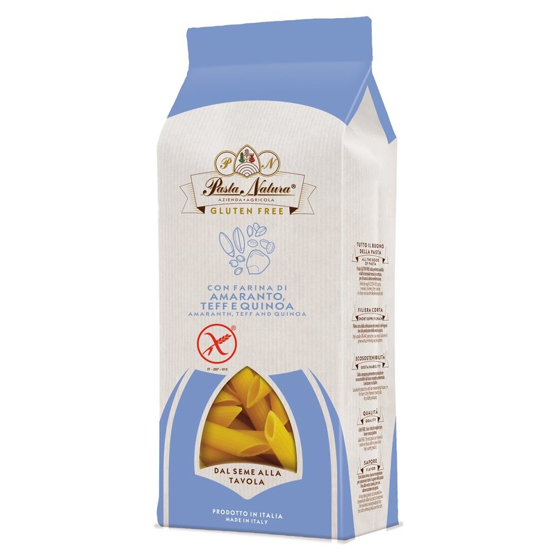 Penne din amarant teff si quinoa bio fara gluten 250g Pasta Natura