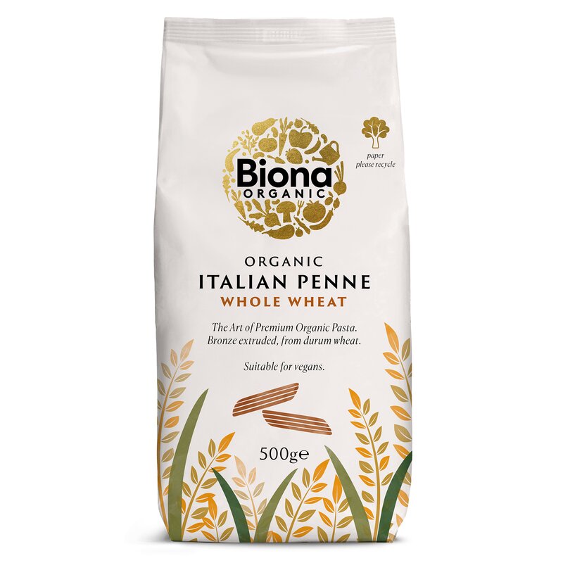 Penne din Grau Integral Bio 500g Biona