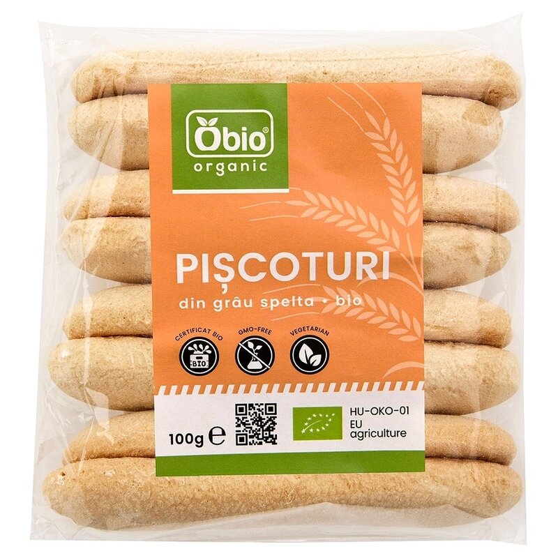 Piscoturi din spelta bio 100g Obio