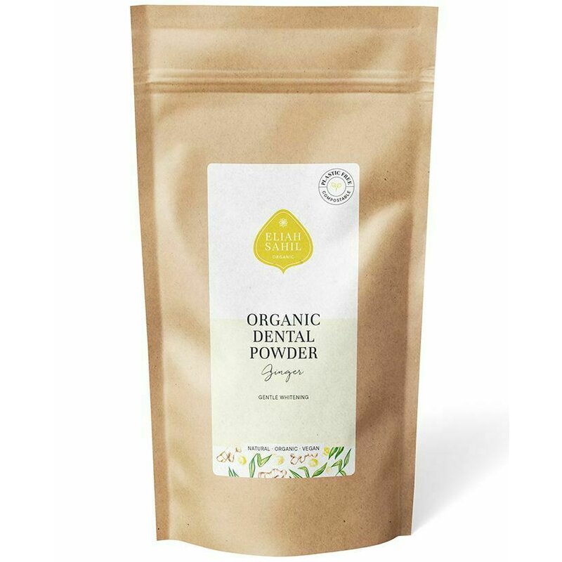 Pudra cu Ghimbir pentru Curatarea si Albirea Dintilor Ecologic 200g Refill Eliah Sahil