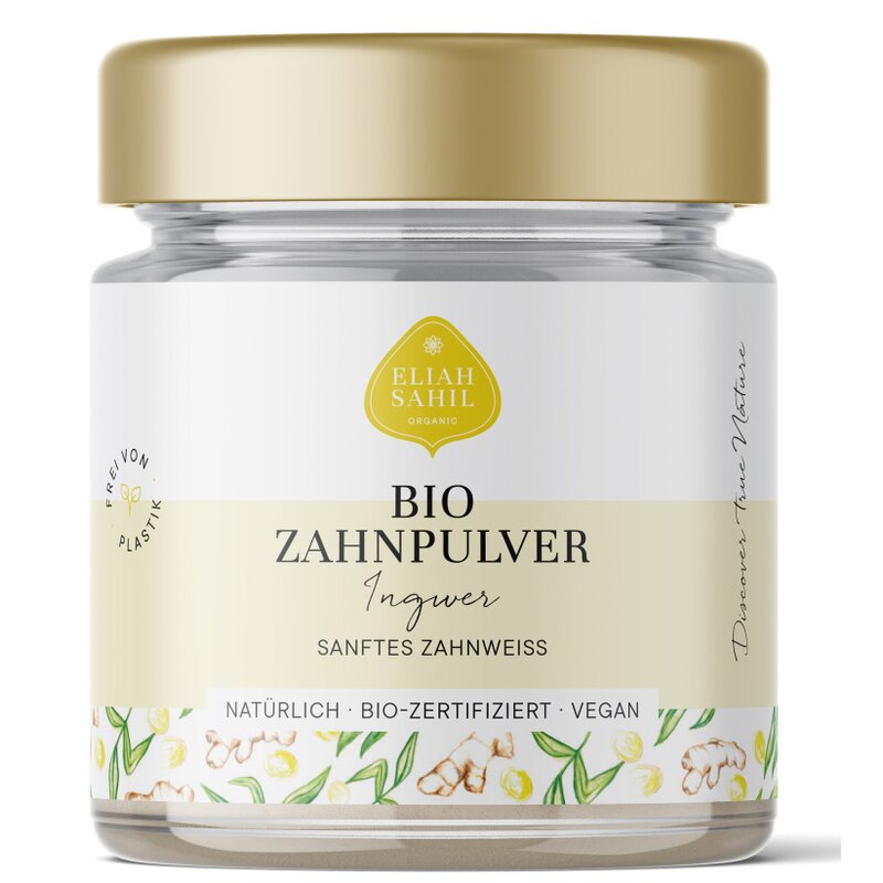 Pudra cu Ghimbir pentru Curatarea si Albirea Dintilor Ecologic 45g Eliah Sahil