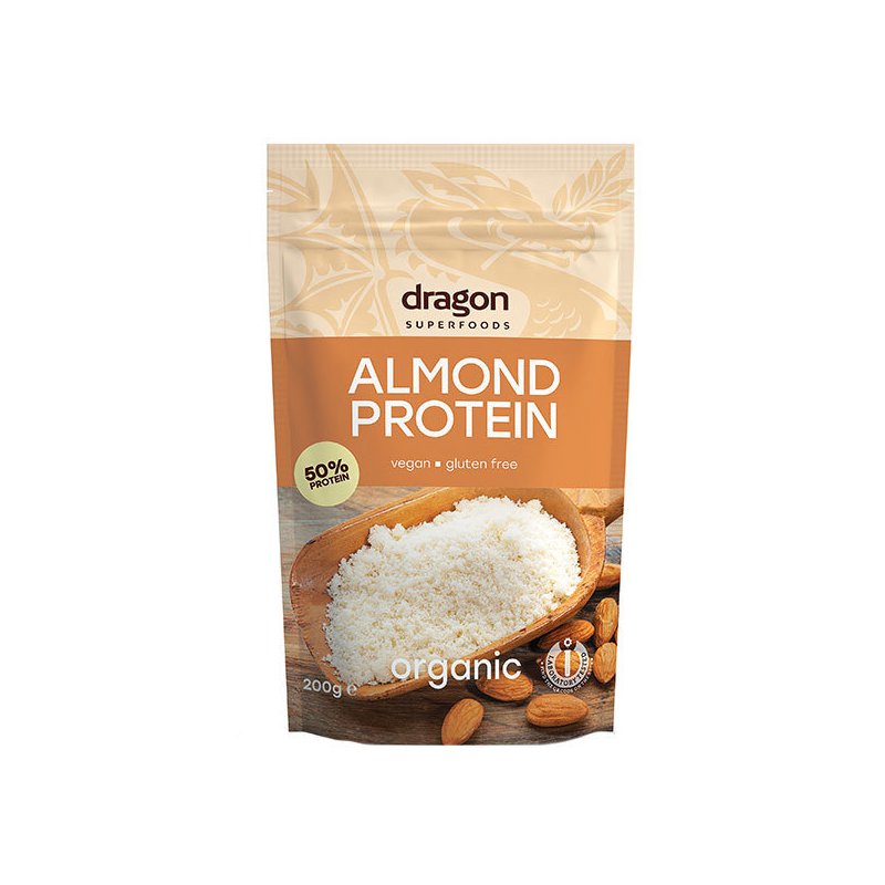 Pudra proteica din migdale bio 200g Dragon Superfoods