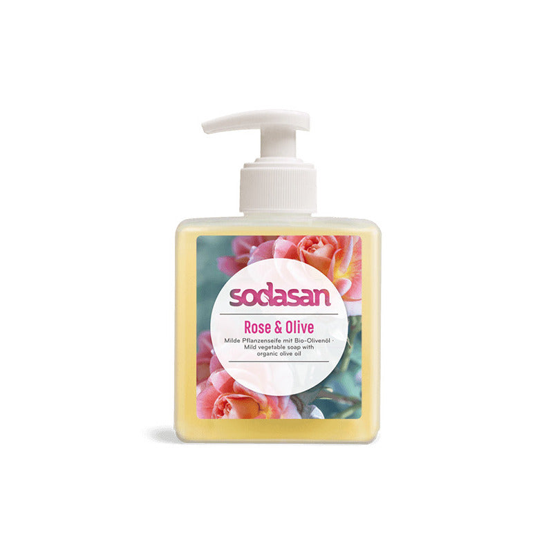 Sapun lichid bio trandafir masline 300ml Sodasan