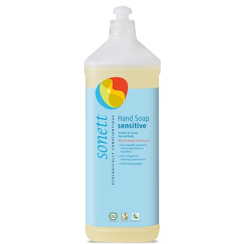 Sapun lichid maini sensitive ecologic 1l Sonett