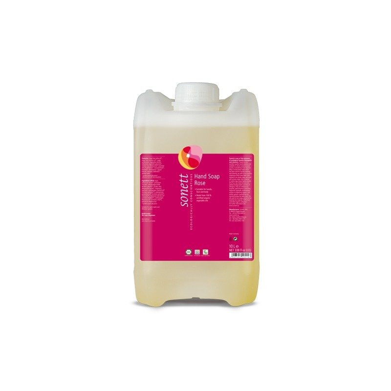 Sapun lichid pentru maini cu trandafir ecologic 10l Sonett