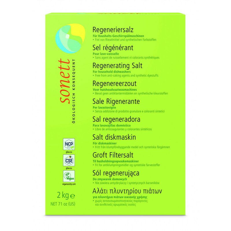 Sare regeneranta pentru masina de spalat vase ecologica 2kg Sonett