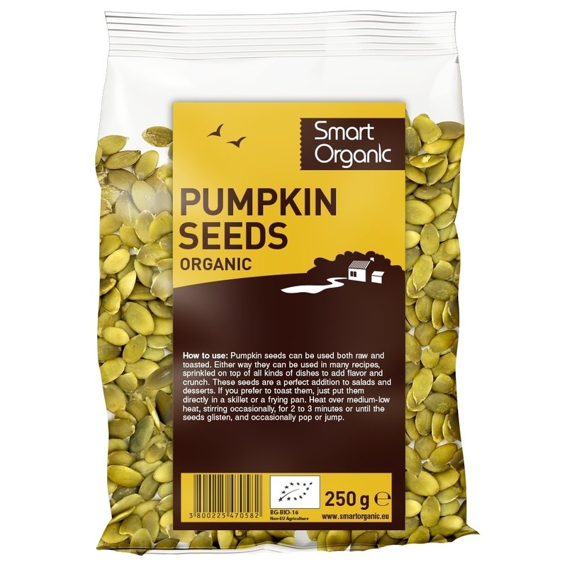 Seminte de dovleac bio 250g Smart Organic