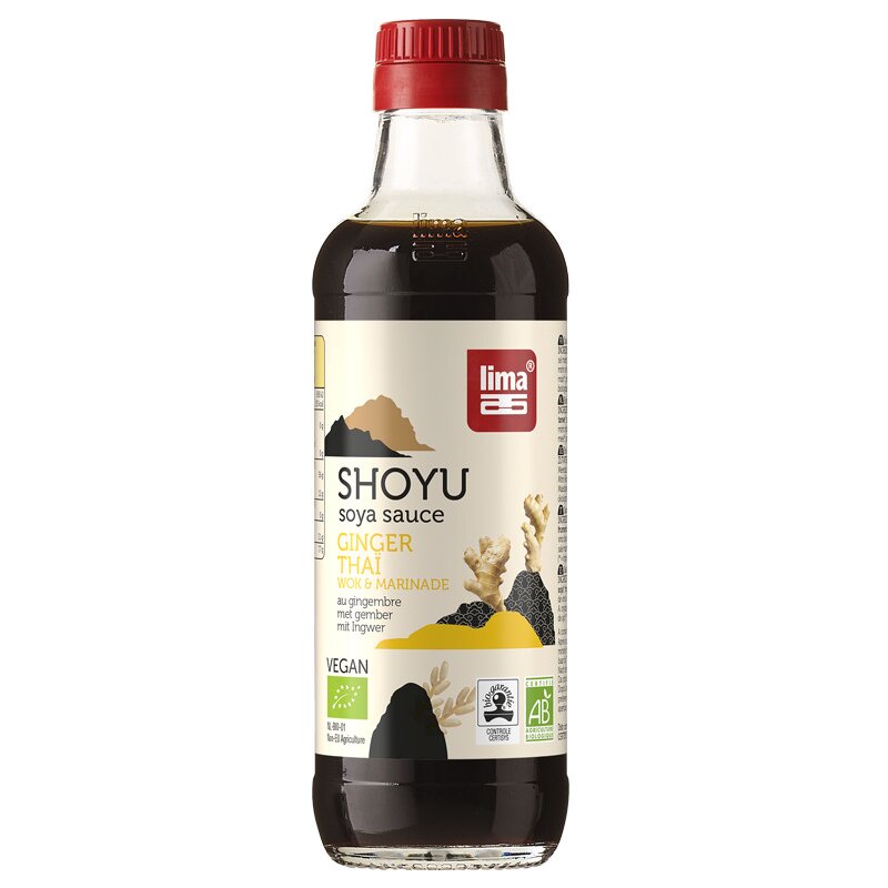 Sos de Soia Shoyu Ginger Thai Bio 250ml Lima