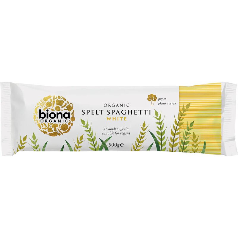 Spaghetti din Grau Spelta Alb Bio 500g Biona