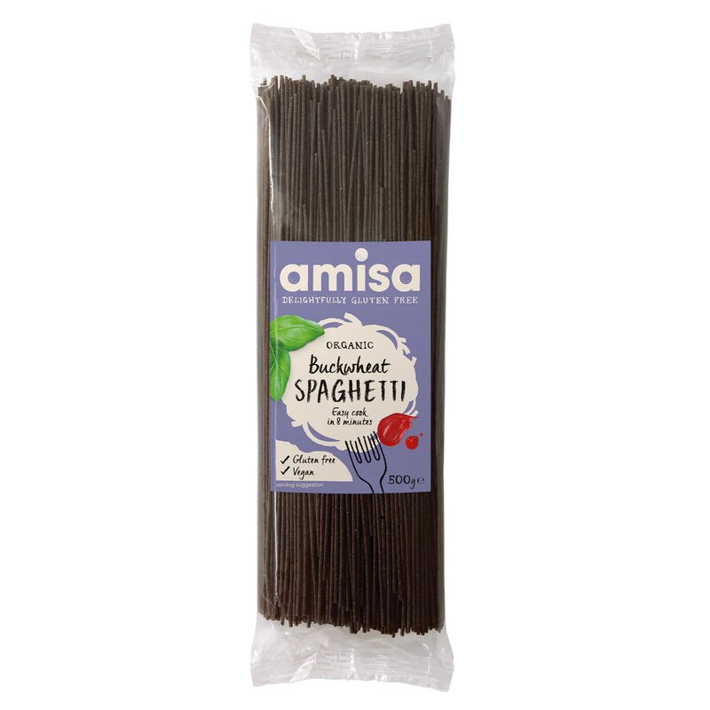 Spaghetti din hrisca bio 500g Amisa