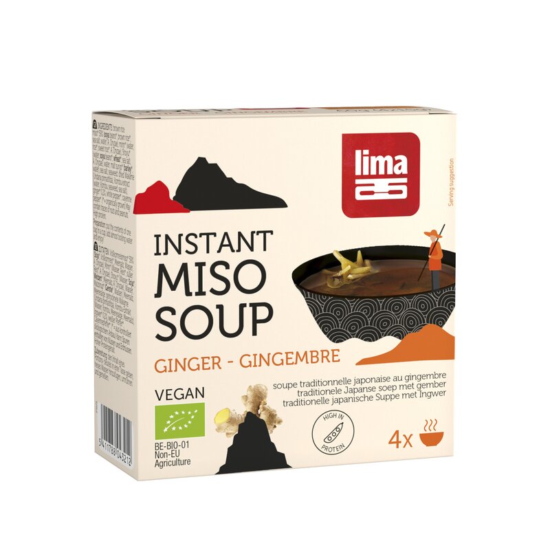 Supa miso ghimbir bio 4x15g Lima