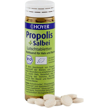 Dropsuri cu propolis si salvie bio 60buc Hoyer