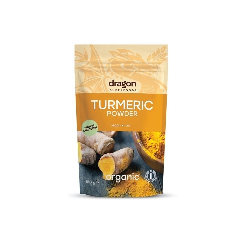 Turmeric pudra bio 150g Dragon Superfoods