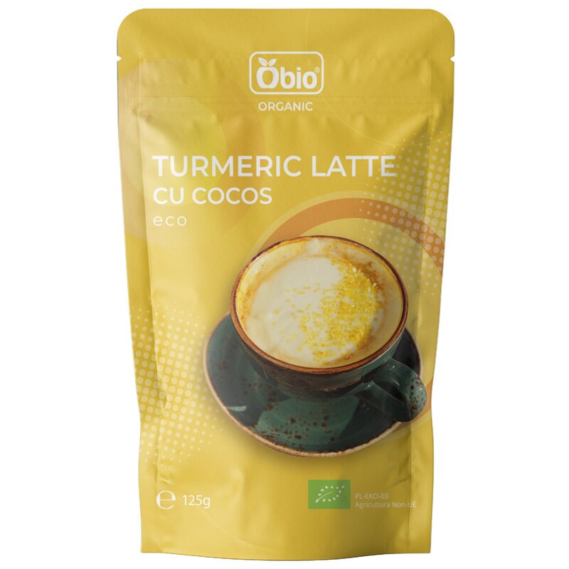Turmeric Latte cu Cocos Bio 125g Obio