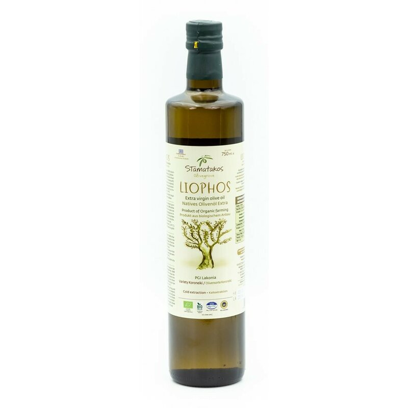 Ulei de masline extravirgin Liophos bio 750ml Stamatakos Olivegrove