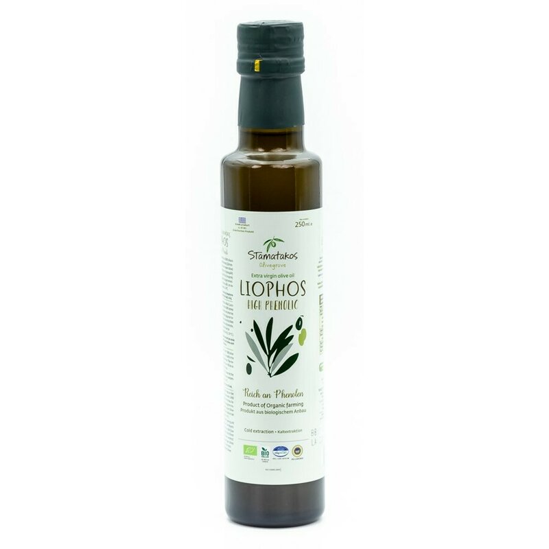 Ulei de Masline Extravirgin Liophos High Phenolic Bio 250ml Stamatakos Olivegrove