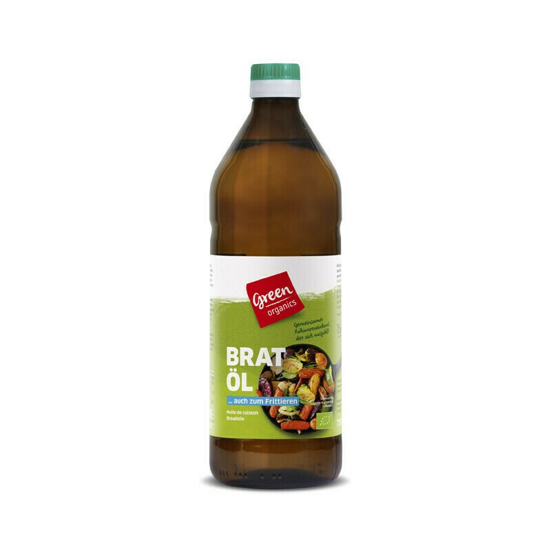 Ulei de floarea soarelui dezodorizat pentru prajit bio 750ml Green Organics