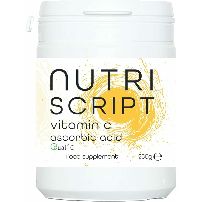 Vitamina C pulbere acid ascorbic 250g Nutriscript