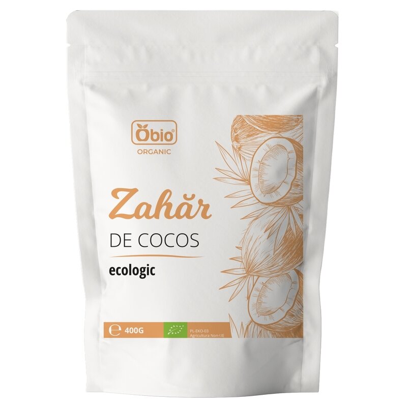 Zahar de Cocos Bio 400g Obio